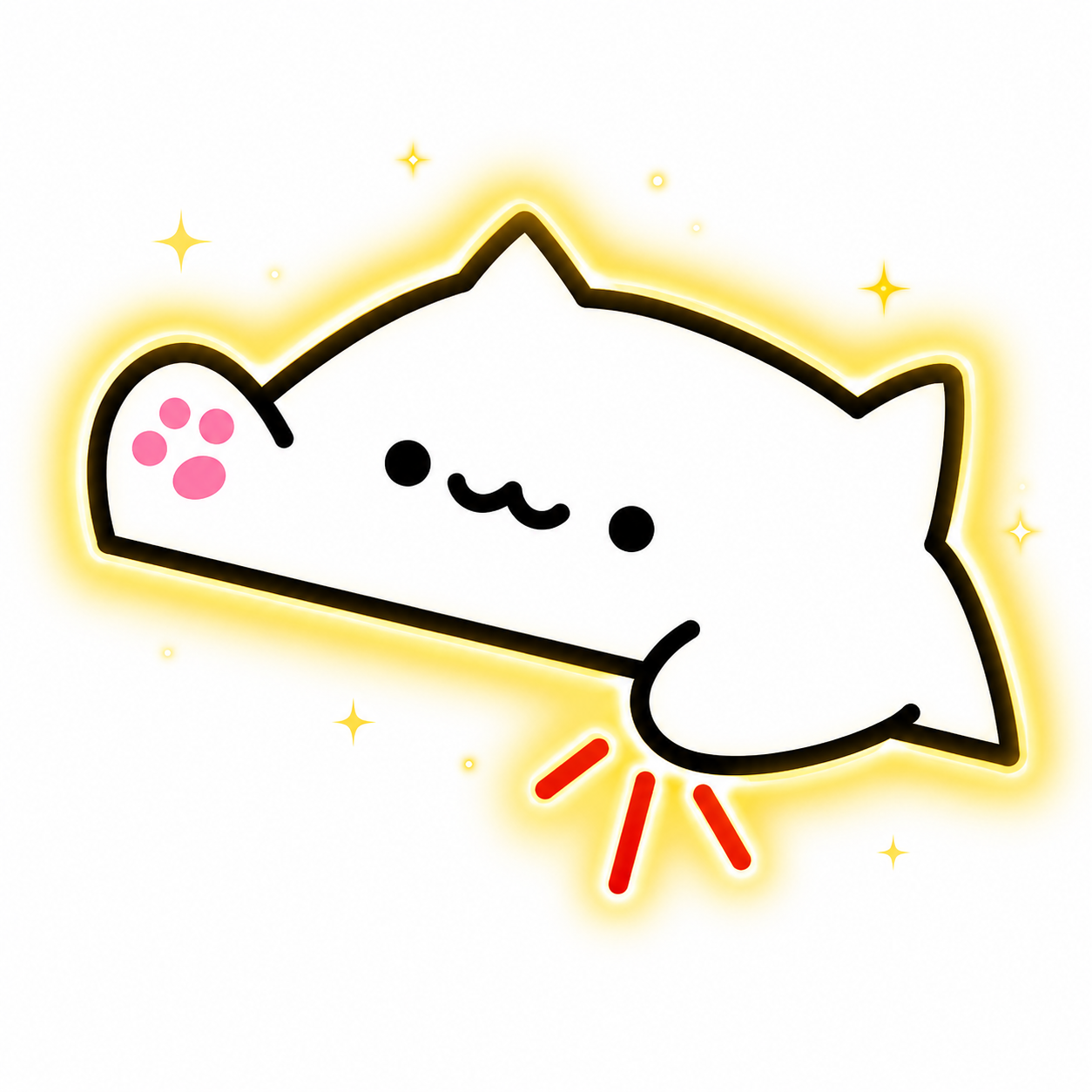 Bongo Cat slapping the bongos